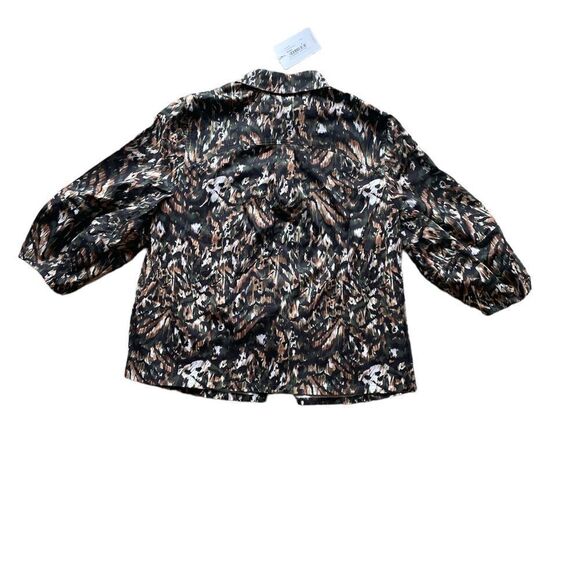 Ted Baker Evrett Lantern Sleeve Shirt Khaki Size 4 - US 12 - Picture 11 of 12